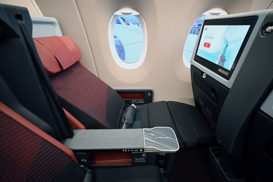 Seat details in premium economy