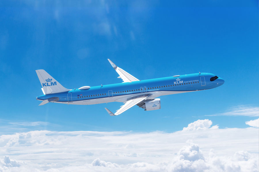 KLMオランダ航空（エアバスA321neo）