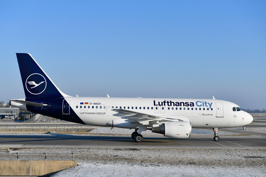 ルフトハンザ・シティ航空（エアバスA319型機
）