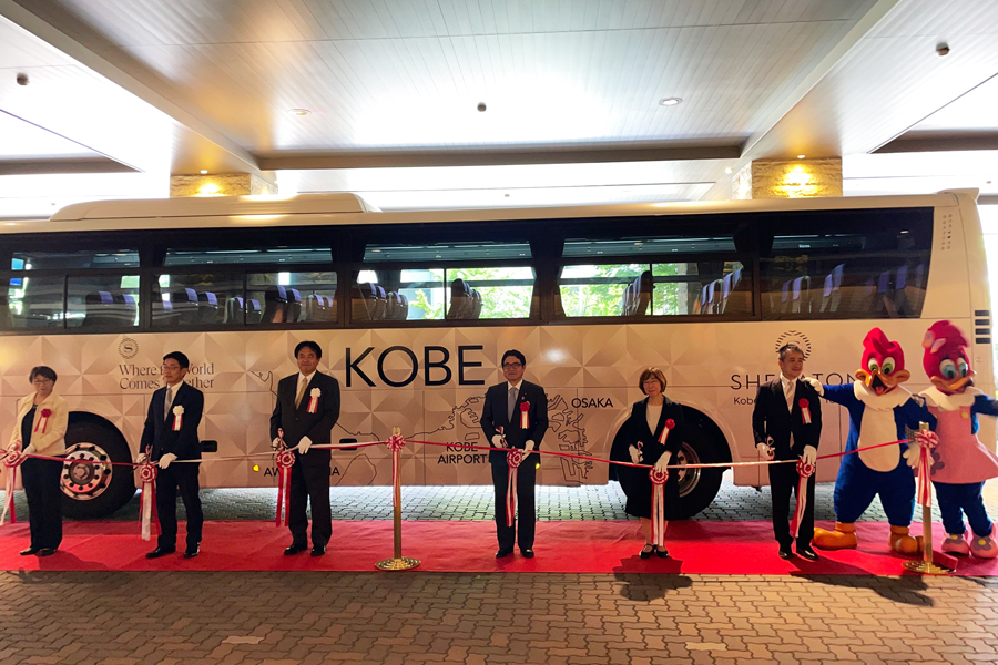 Minato Sightseeing Bus Launches Route Connecting Kobe Airport and Universal Studios Japan, Via Kobe Bay Sheraton Hotel