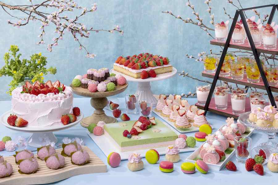 ANAクラウンプラザホテル広島、Spring Sweets Buffet 2025～Sakura × Strawberries～