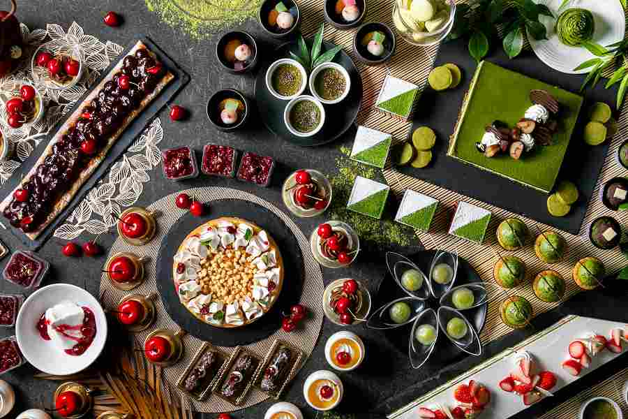 サンシャインシティプリンスホテル、抹茶&チェリースイーツブッフェ
