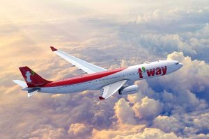 ティーウェイ航空（エアバスA330-300型機）
