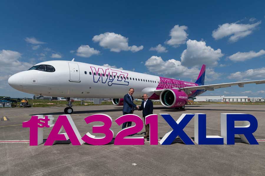 First Airbus A321XLR with GTF Engine Delivered to Wizz Air