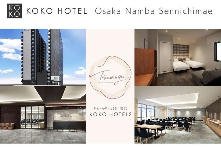 “KOKO HOTEL Osaka Namba Sennichimae” Opens on May 29, Featuring Rooms for Up to 8 Guests