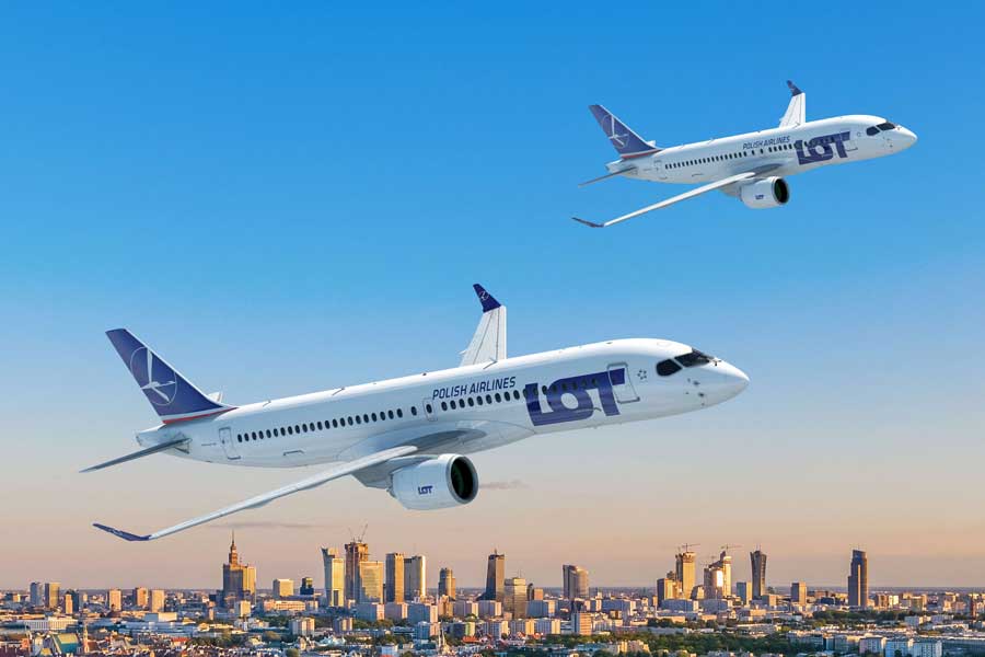 LOT Polish Airlines Orders 40 Airbus A220 Aircraft