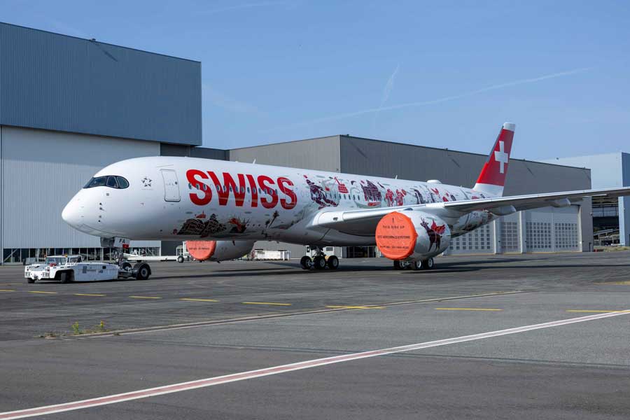 Switzerland Unveils Its First Airbus A350-900 “SWISS Wanderlust”