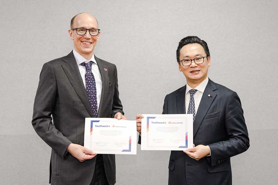 Southwest Airlines and China Airlines Sign Interline Agreement