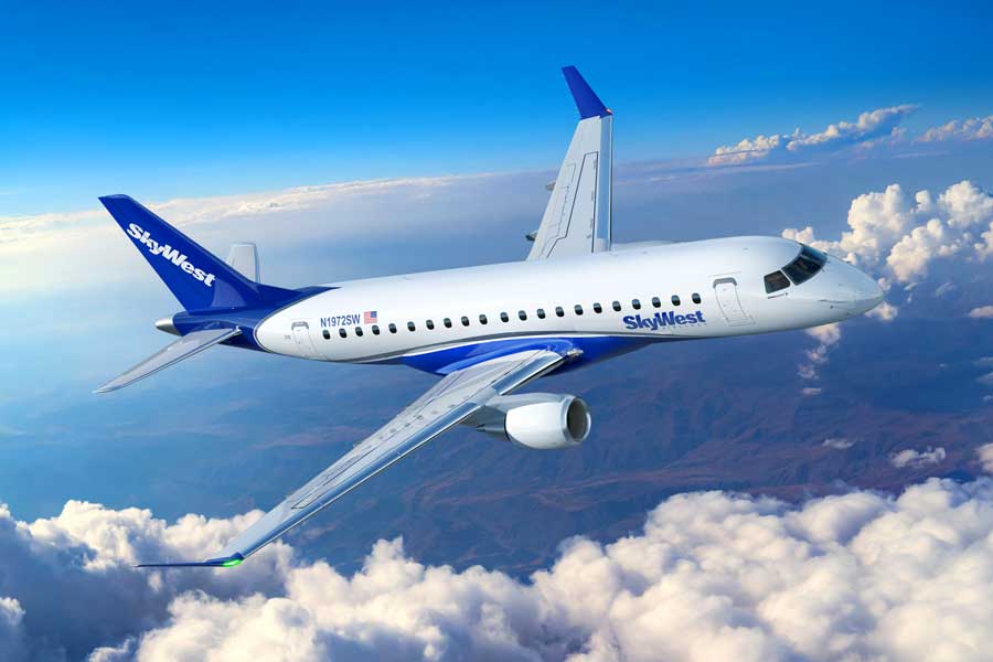 SkyWest Airlines Places Firm Order for 60 Embraer E175 Aircraft with Options for 50 More