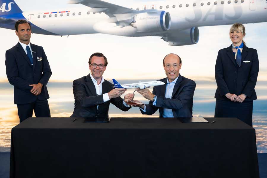 Scandinavian Airlines to Acquire Up to 55 Embraer E195-E2 Aircraft Scandinavian Airlines to Acquire Up to 55 Embraer E195-E2 Aircraft