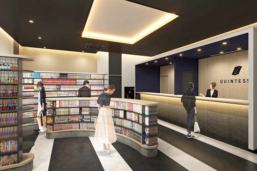 Quintessa Hotel Fukuoka Watanabe-dori Comic & Books to Open on October 1
