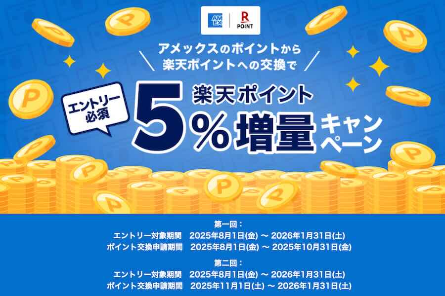 Amex-to-Rakuten point conversions earn 5% bonus in Japan