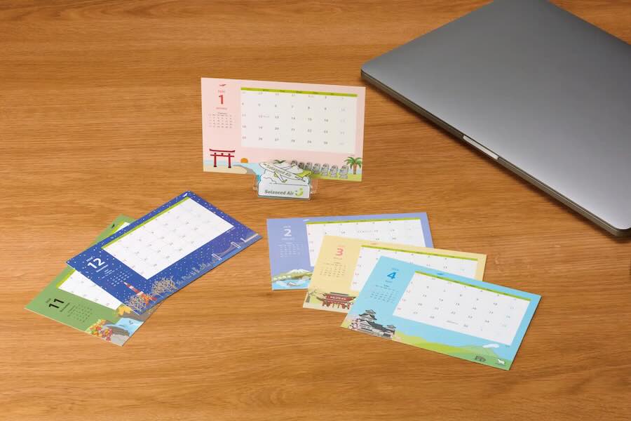 Solaseed Air launches 2026 desktop clip calendar on October 1