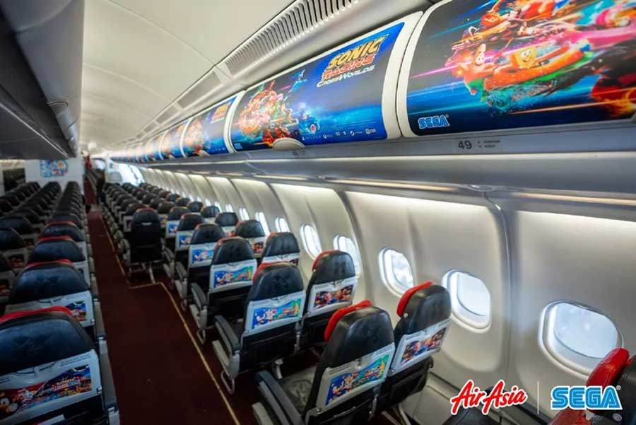 AirAsia X Updates Cabin Design of ‘Sonic the Hedgehog’ A330-300 (9M-XXU) AirAsia X Updates Cabin Design of ‘Sonic the Hedgehog’ A330-300 (9M-XXU)