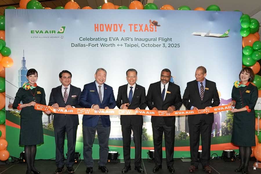 EVA Air launches Taipei/Taoyuan–Dallas/Fort Worth; daily by Dec 15