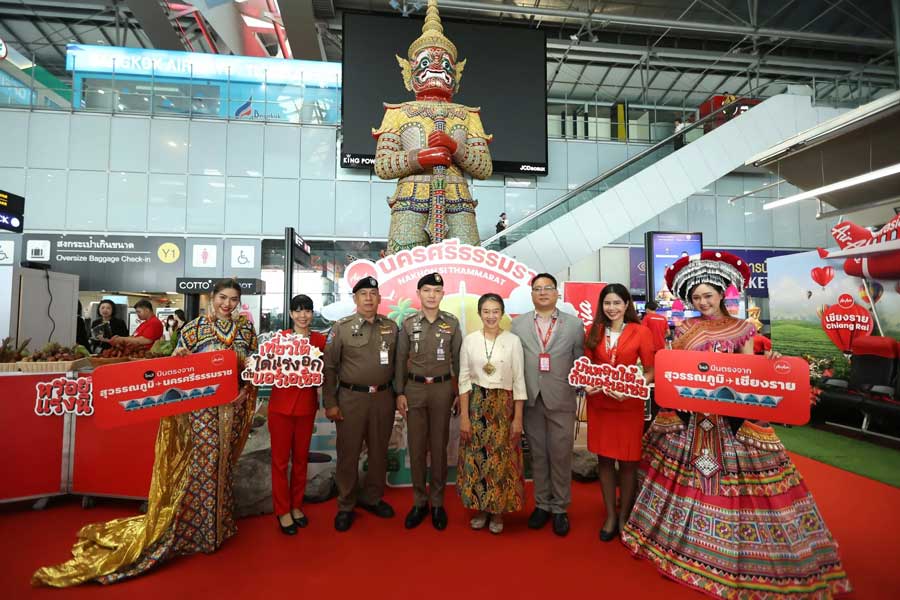 Thai AirAsia launches Bangkok Suvarnabhumi–Chiang Rai and –Nakhon Si Thammarat routes