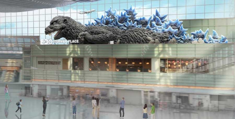 Giant Godzilla Monument to Debut at Tokyo’s Haneda Airport Terminal 3 in Late December Giant Godzilla Monument to Debut at Tokyo’s Haneda Airport Terminal 3 in Late December
