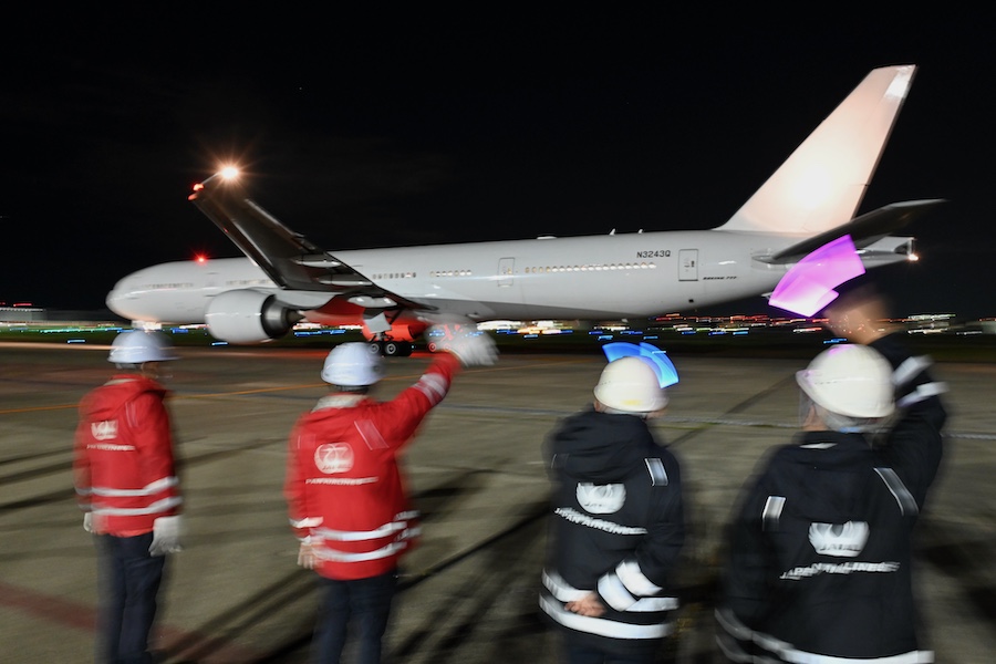 JAL’s Third Retired 777-300ER (JA735J) Ferried from Haneda to Tucson