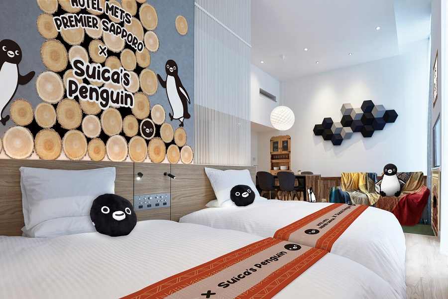 JR-East Hotel Mets Premier Sapporo Offers “Suica’s Penguin Private Living Room” Collaboration Room