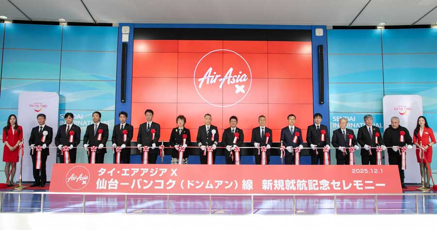 Thai AirAsia X Launches Sendai–Bangkok (Don Mueang) Route, the Only Nonstop Service Linking Tohoku and Bangkok
