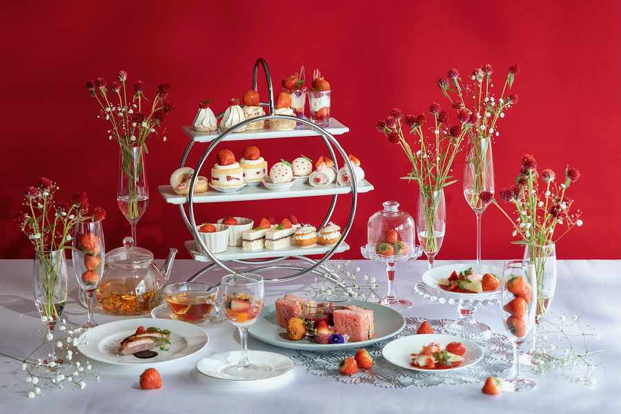 ANAクラウンプラザホテル金沢、あまおう苺アフタヌーンティーセット ～雪どけストロベリー～