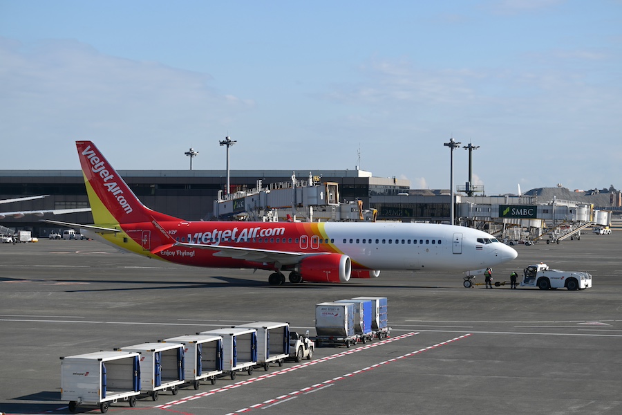 Thai Vietjet Air aircraft at Narita