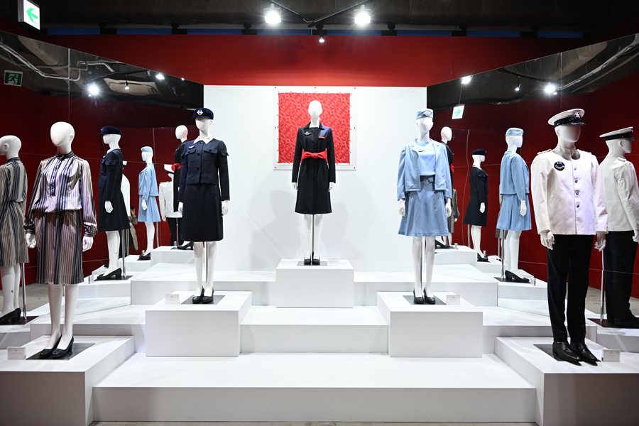 Exhibition area at the La Première pop-up event in Harajuku