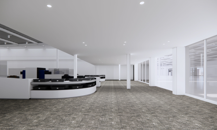 Food court at Kansai International Airport Terminal 2 domestic area