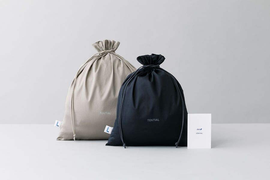 TENTIAL BAKUNE recovery wear provided in ANA international first class