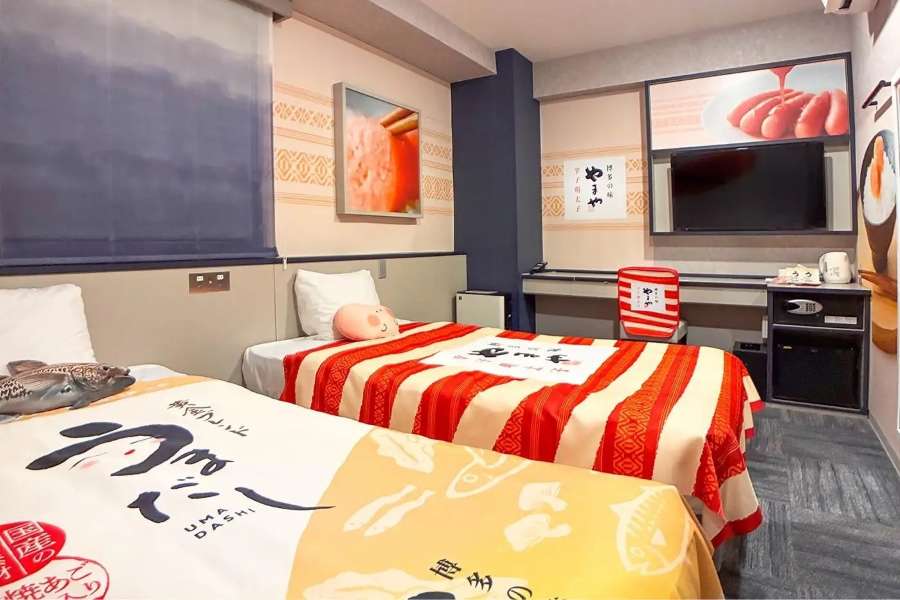 “Henn na Hotel Fukuoka Hakata” Offers YAMAYA Collaboration Room Featuring Mentaiko from April 10
