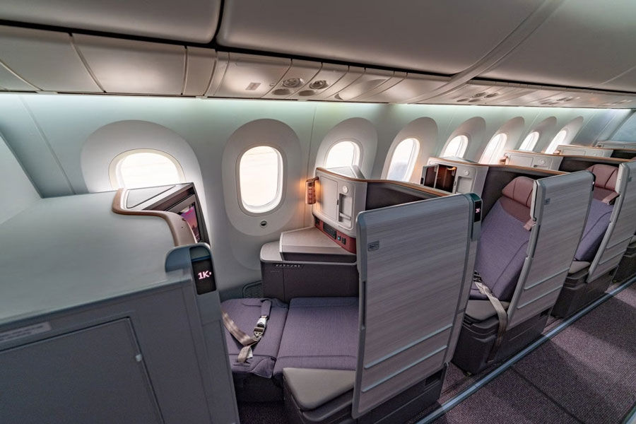 Air India Boeing 787-8 business cabin