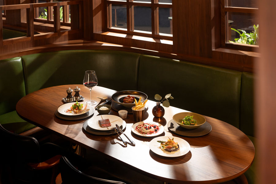 Cathay Pacific The Wing First Class dining room