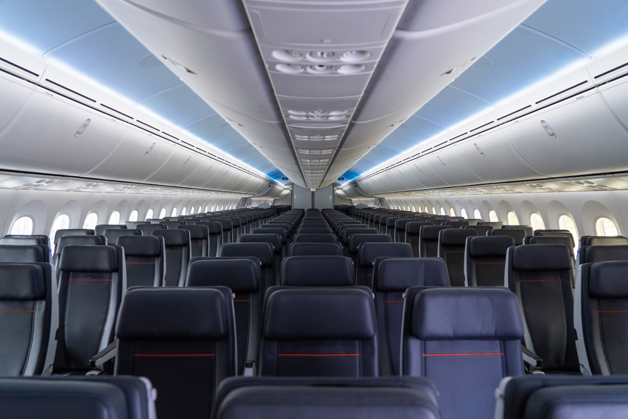 Jetstar Boeing 787-8 new economy cabin