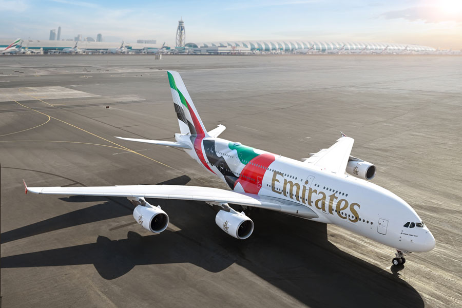 Emirates Unveils Special UAE Flag Livery Airbus A380