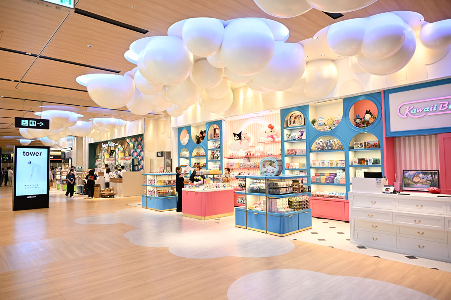 Luxury brand shops in Kansai International Airport Terminal 1