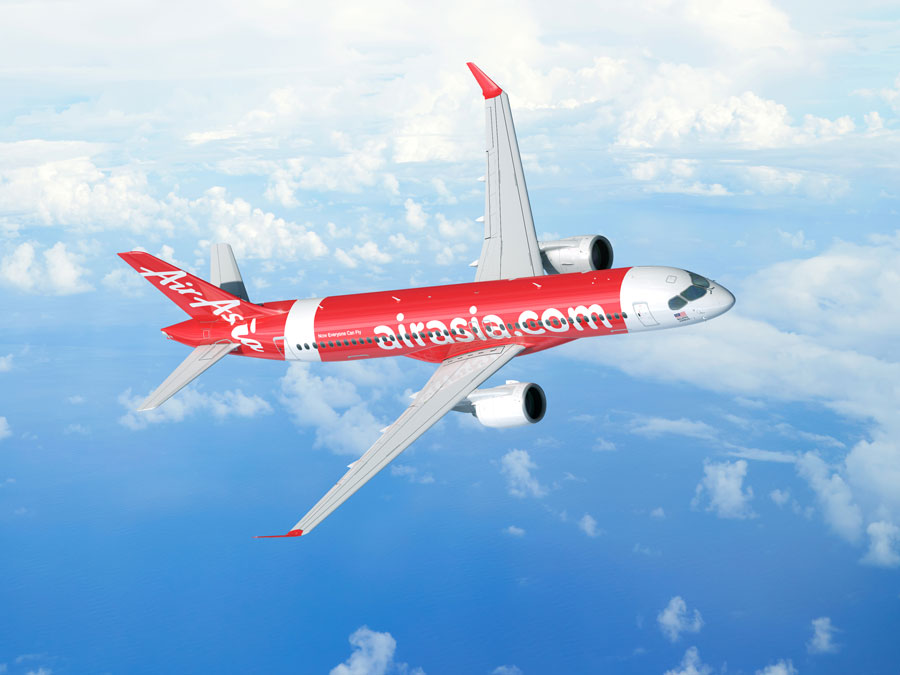 AirAsia X Places Record Order for 150 Airbus A220-300 Aircraft