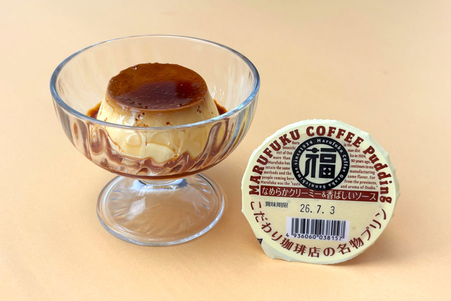 Marufuku Coffee Shop signature pudding served on China Airlines