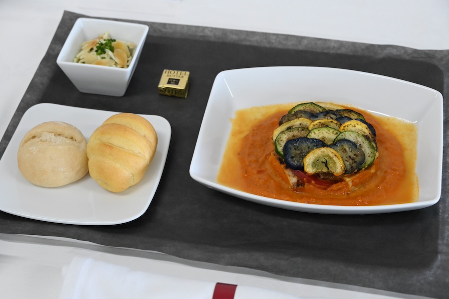 Summer menu served as the second meal in First and Business Class on Europe and North America routes from Tokyo