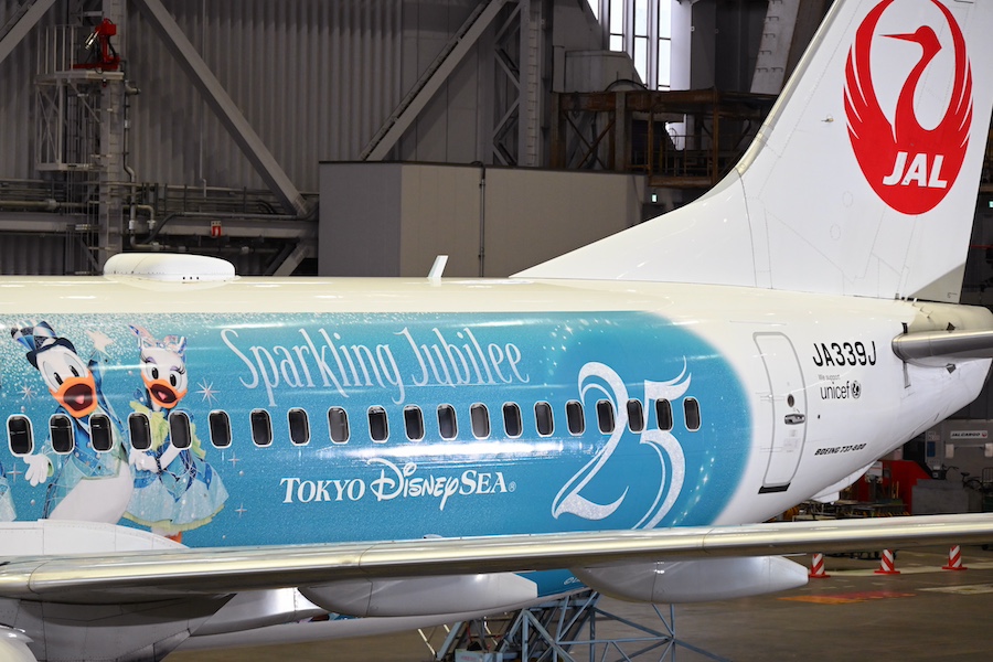 View of the special livery from the apron