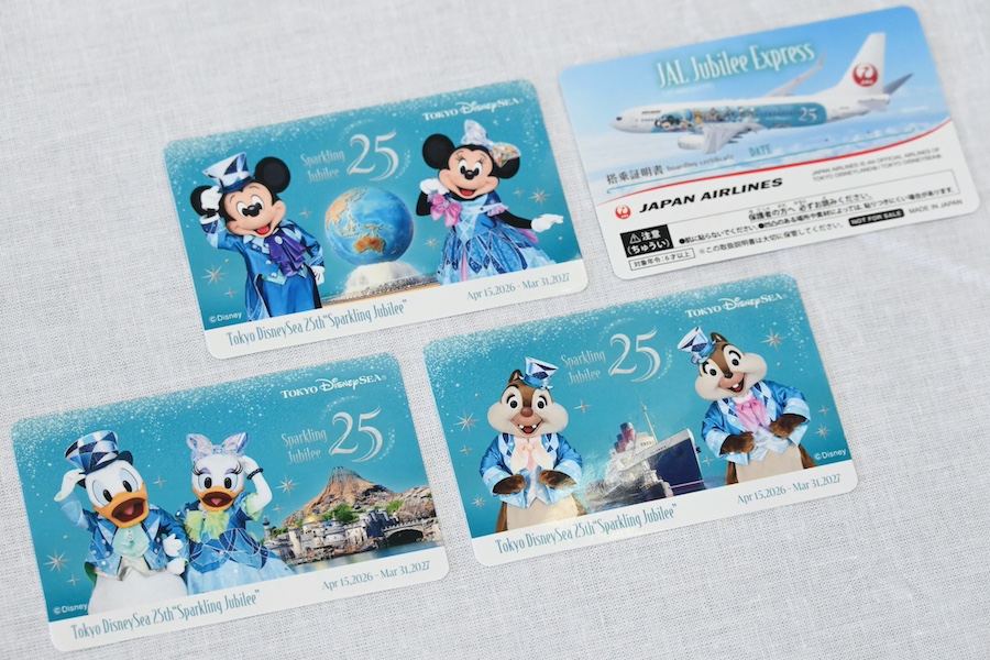 Cabin decorations themed to Tokyo DisneySea 25th Anniversary