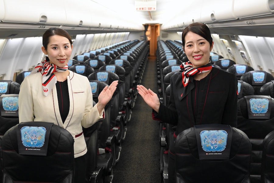 Specially designed paper cups used on board