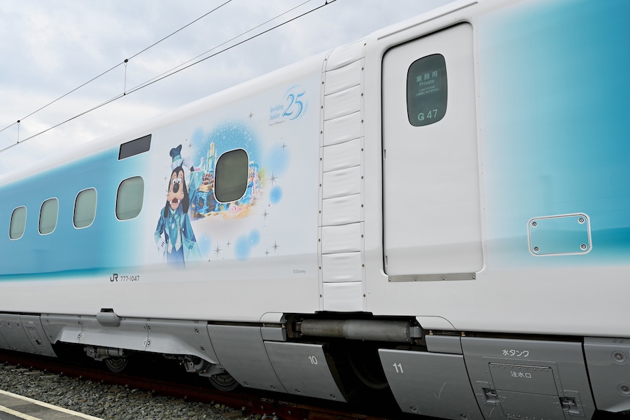Close-up of Mickey and friends design