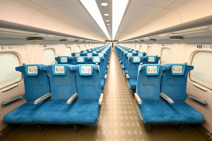 Interior of the Sparkling Dreams Shinkansen