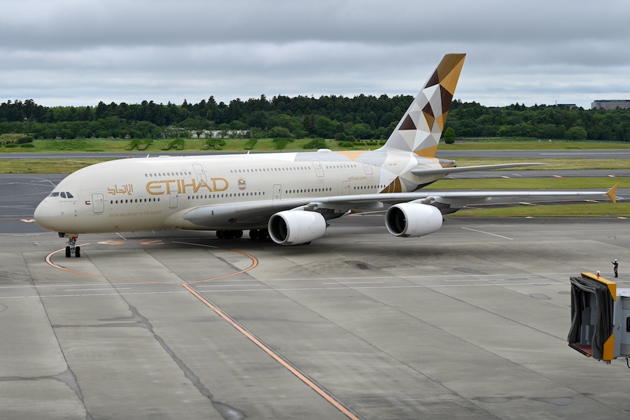 Etihad Airways Airbus A380 cabin interior