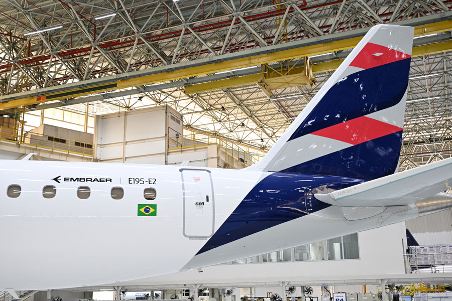 LATAM Airlines Brazil Embraer E195-E2 with new livery