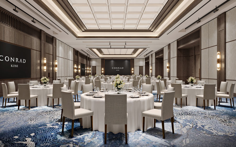 Conrad Kobe guest room rendering