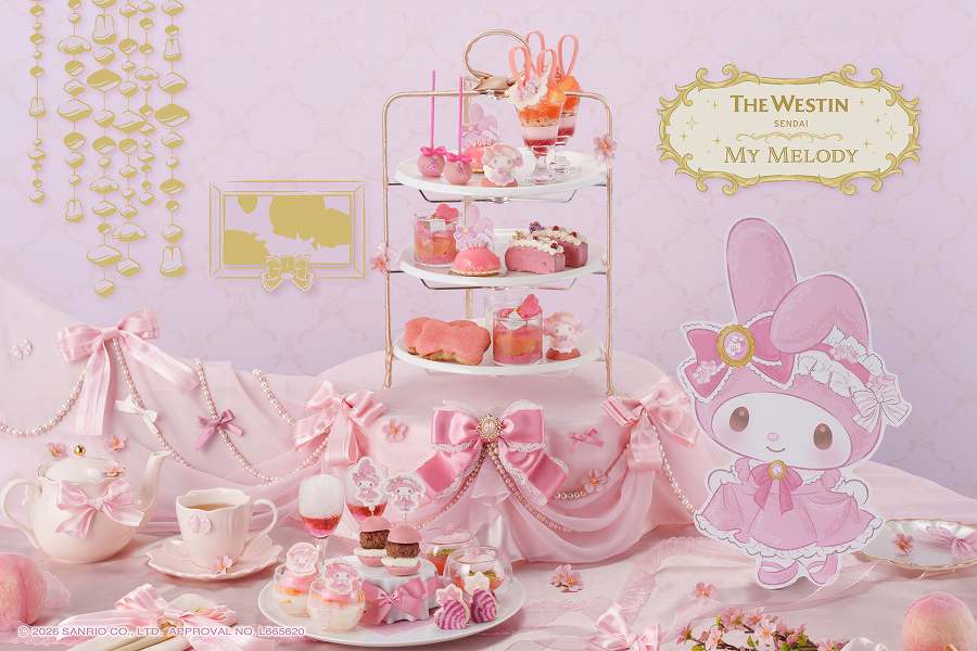 The Westin Sendai Launches My Melody Peach Tea Party