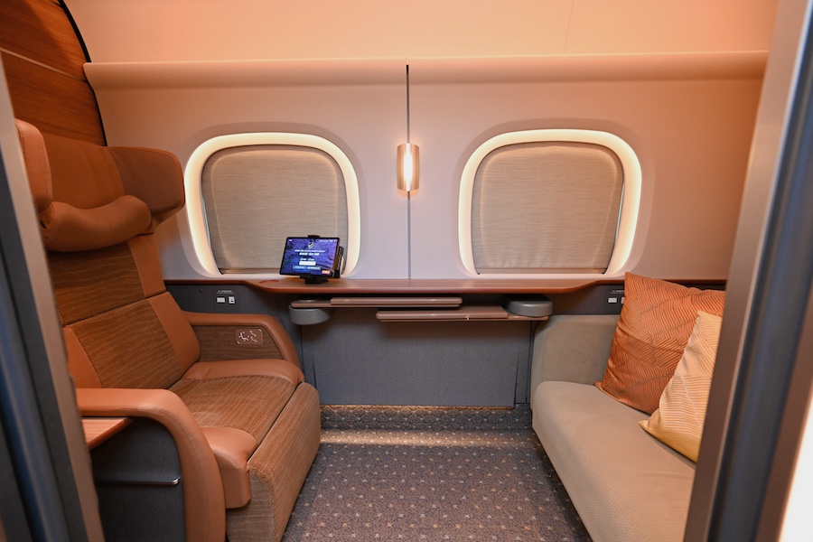Interior of a Supreme Class private cabin