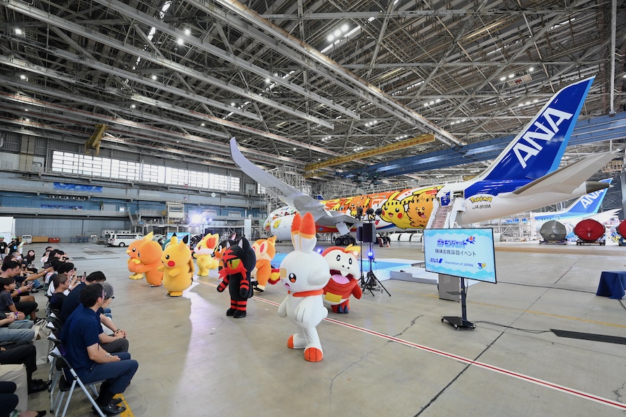 ANA Unveils Pokémon Jet Red, Featuring Fire-Type Pokémon