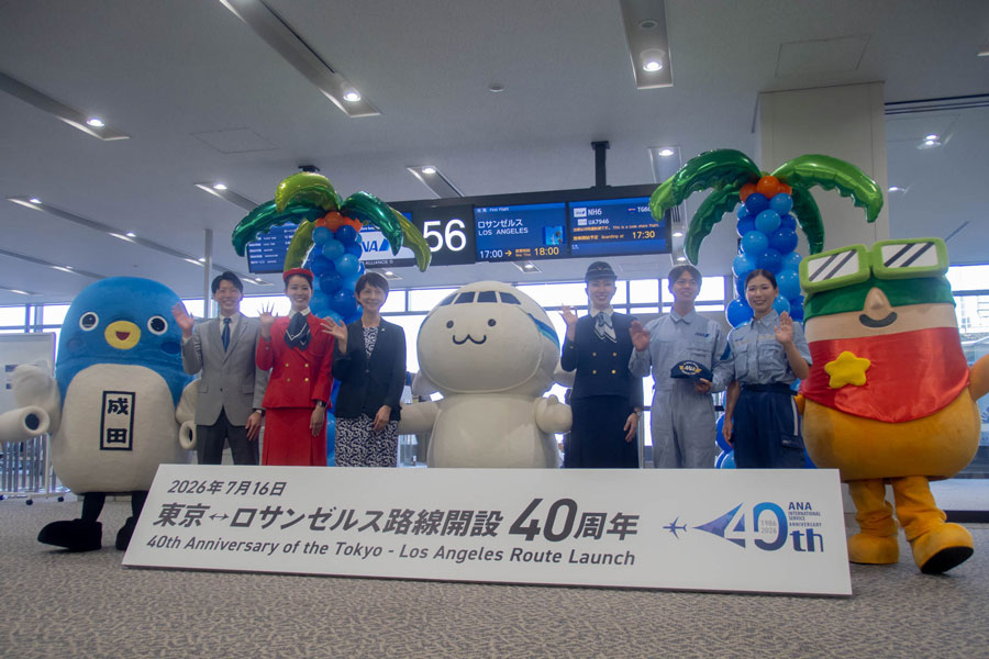 ANA Celebrates 40th Anniversary of Tokyo/Narita–Los Angeles Route